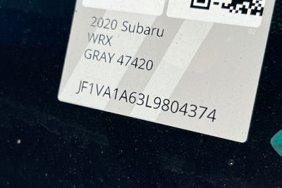 2020 Subaru WRX Base
