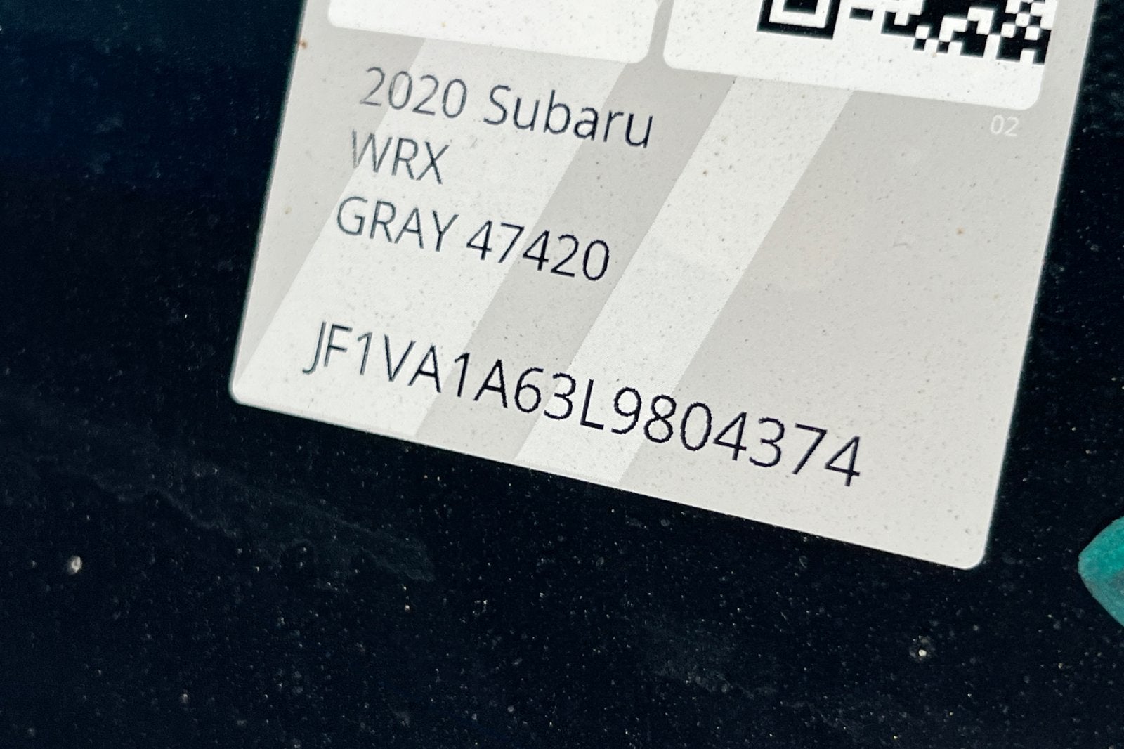 2020 Subaru WRX Base