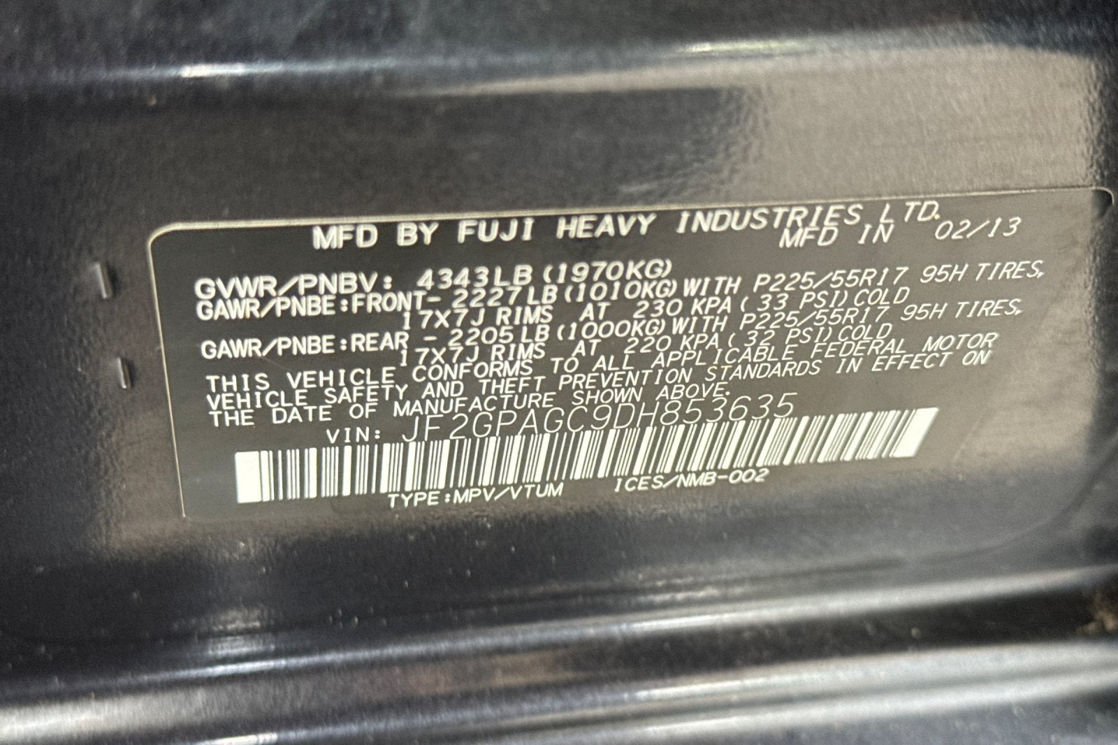 2013 Subaru XV Crosstrek Limited