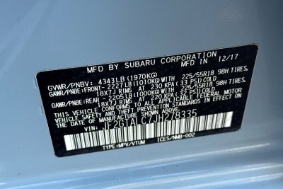 2018 Subaru Crosstrek Limited