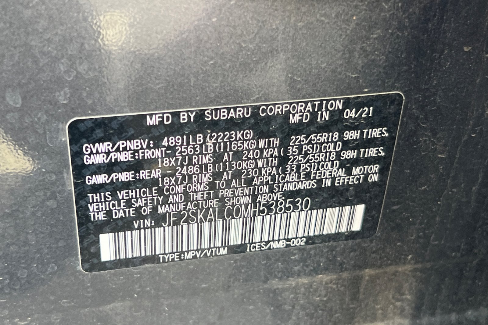 2021 Subaru Forester Sport