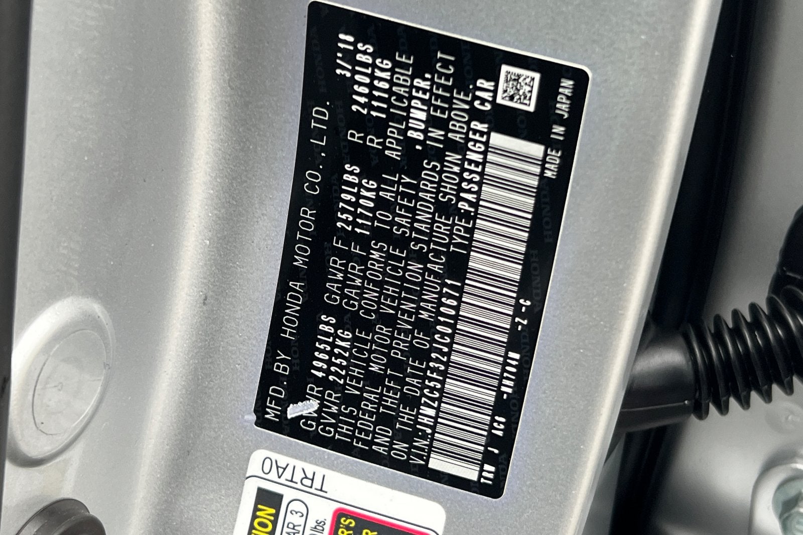 2018 Honda Clarity Plug-In Hybrid Touring