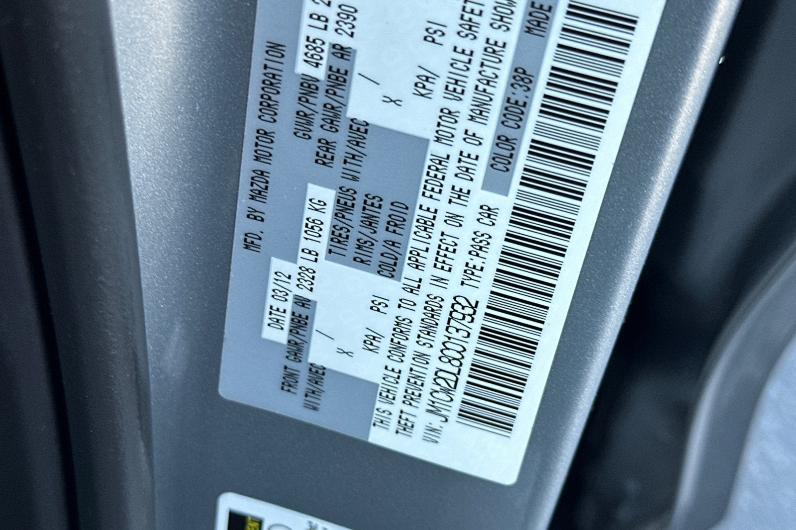 2012 Mazda MAZDA5 Grand Touring