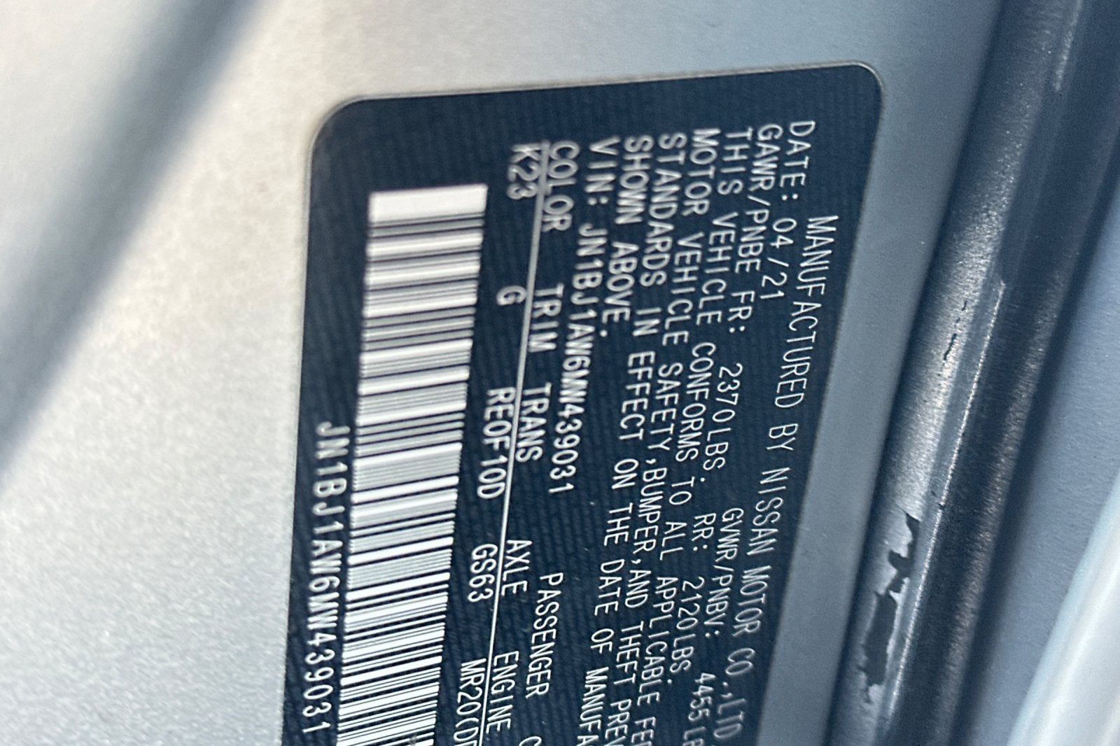 2021 Nissan Rogue Sport S