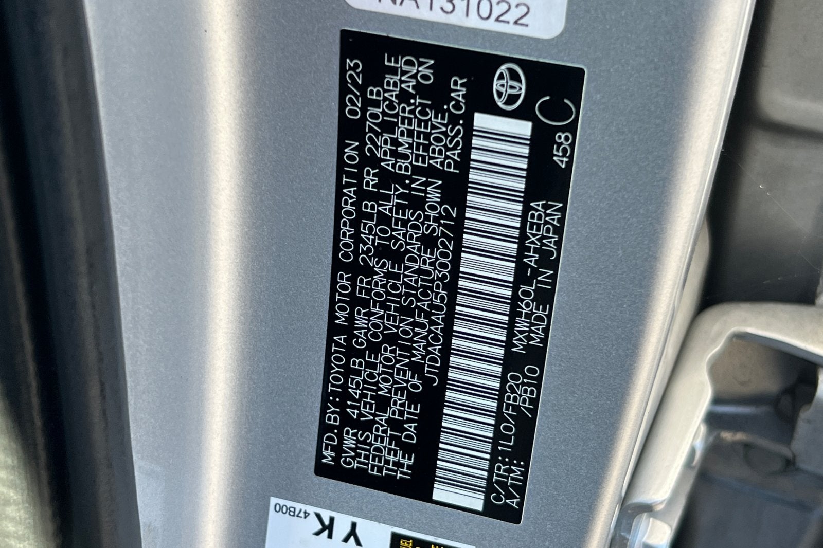 2023 Toyota Prius LE