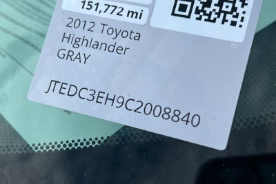 2012 Toyota Highlander Hybrid Limited