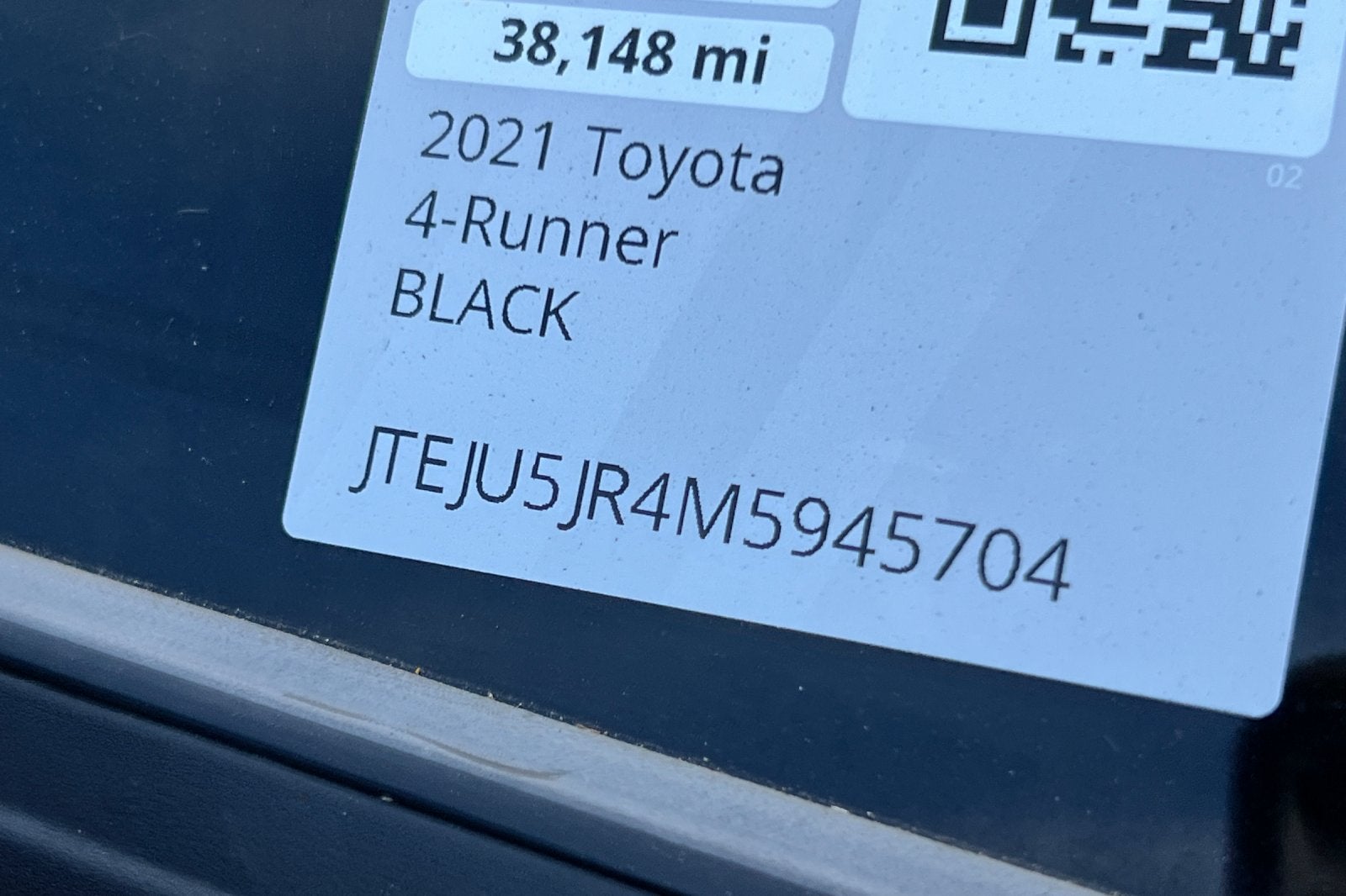 2021 Toyota 4Runner Nightshade