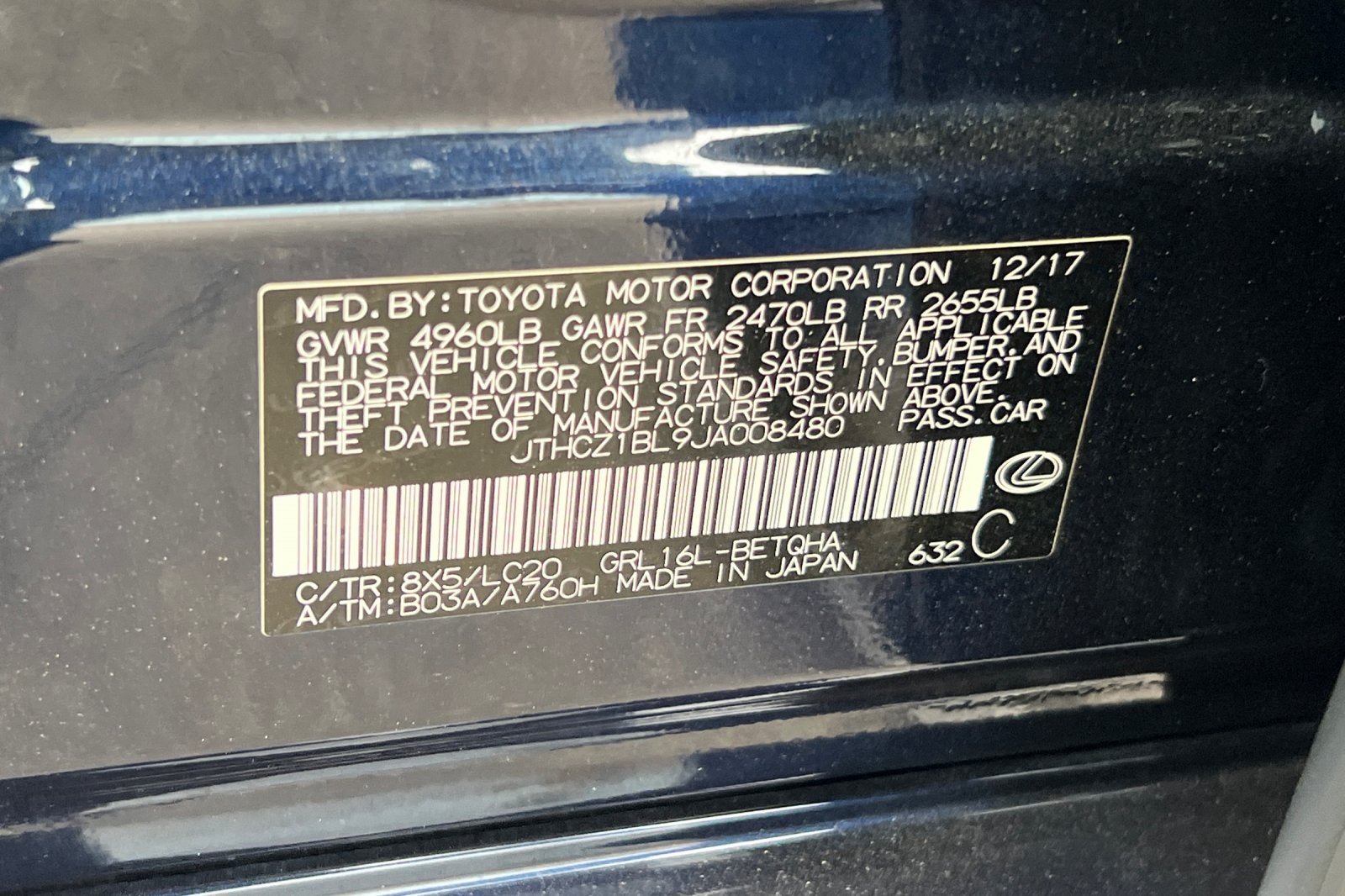 2018 Lexus GS 