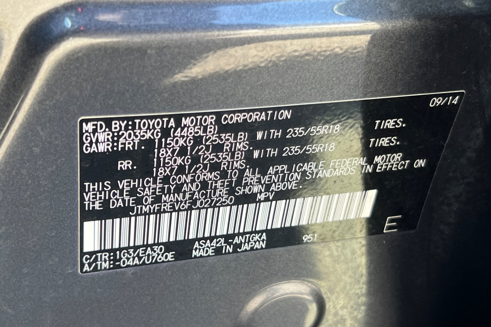 2015 Toyota RAV4 Limited