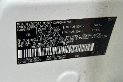 2017 Toyota RAV4 LE