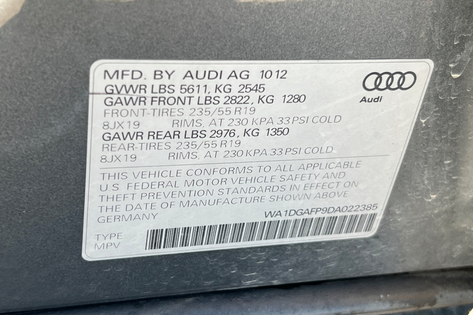 2013 Audi Q5 Premium Plus