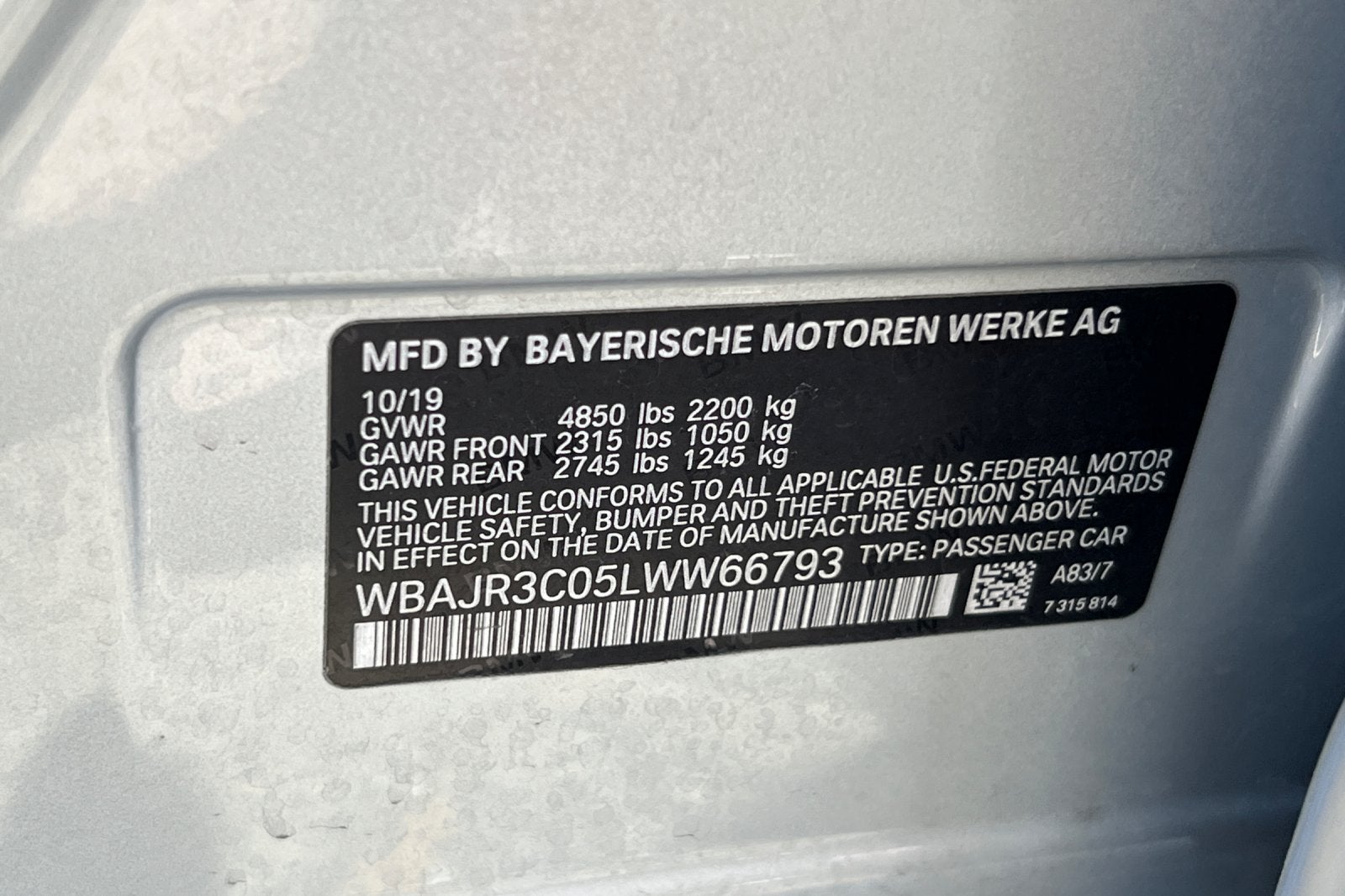 2020 BMW 530i 530i