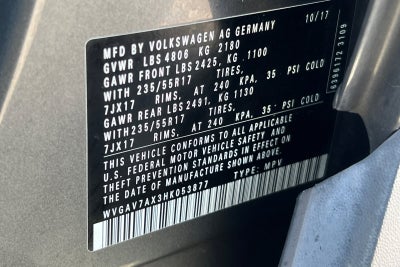 2017 Volkswagen Tiguan Limited Base