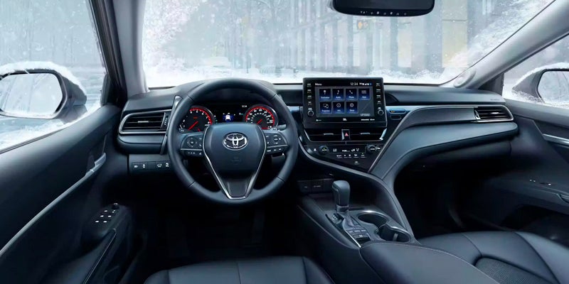 Dashboard and steering wheel of 2024 Toyota Camry in Roseville, CA