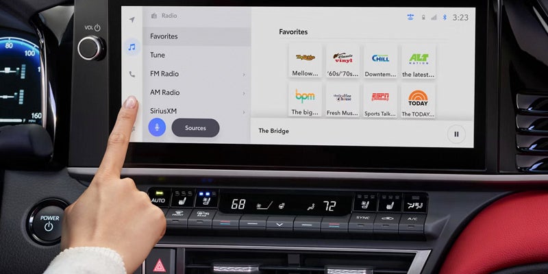 2026 Toyota Camry infotainment touchscreen with multimedia and connectivity features