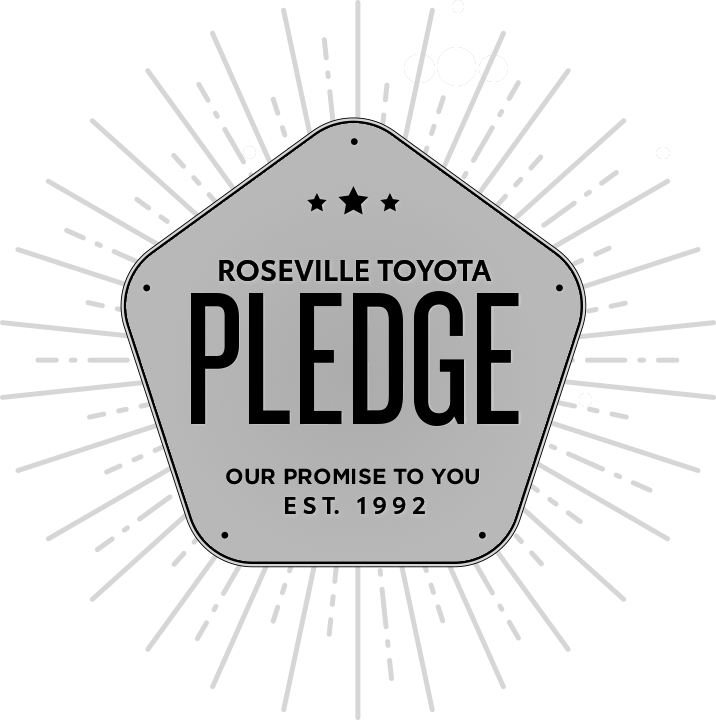 Roseville Toyota Pledge logo